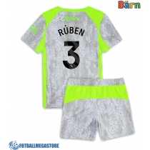 Fotballdrakt Barn Manchester City Ruben Dias #3 Tredjedraktsett 2025-26 Kortermet (+ Korte bukser)